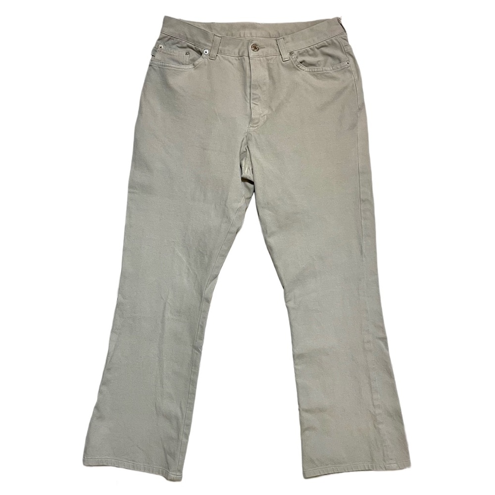 Lauren Ralph Lauren Beige High Rise Straight Cropped Ankle Jeans Pants Size 12